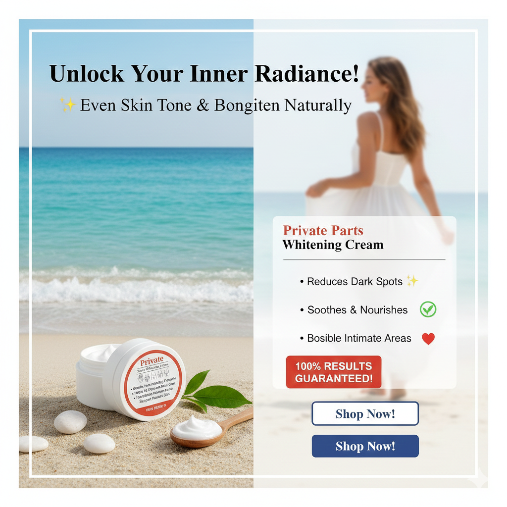 Private parts whitening cream / under arms and vagina